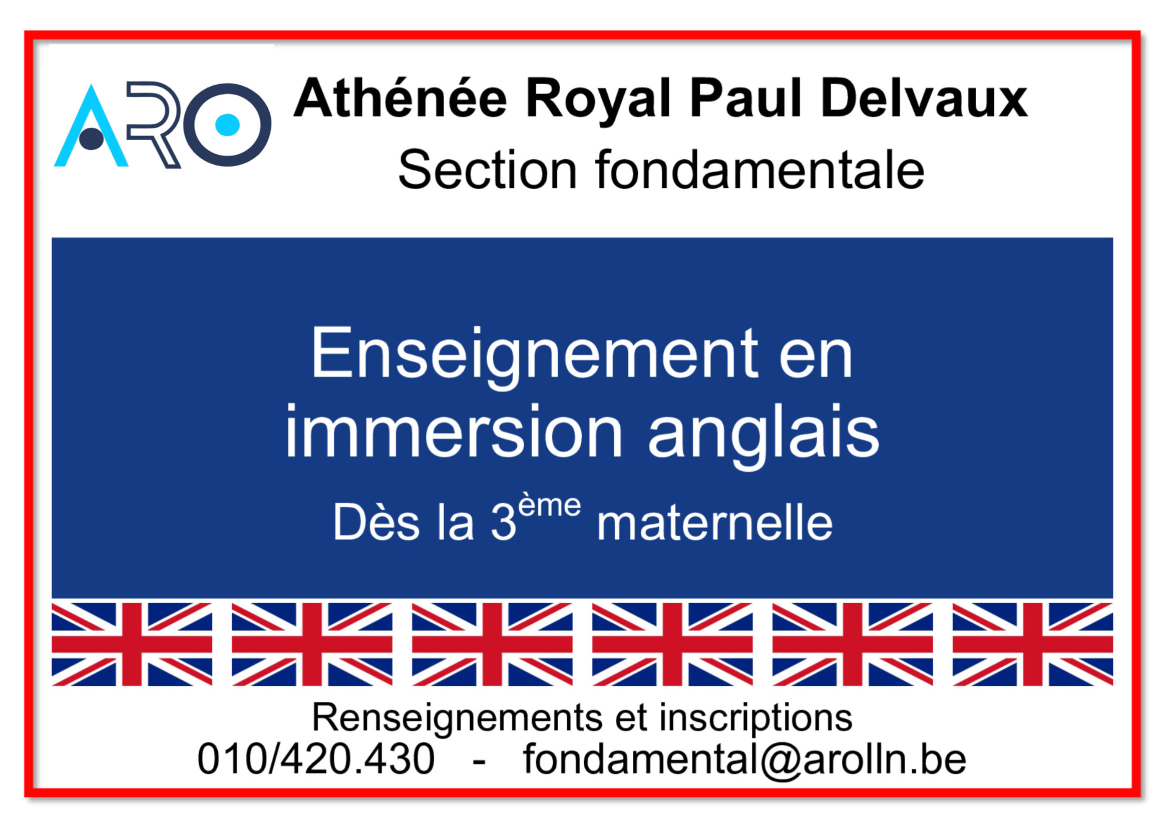 Immersion anglais